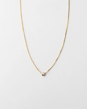 Gaia Diamond Solitaire Necklace Splendid Present