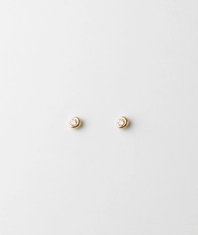 Gaia Diamond Solitaire Studs Polished Element