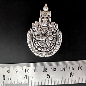 German silver Saraswathi Goddess pendant SP213 Radiant Jewelry Look