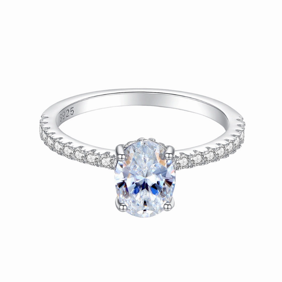 1.2 Carat Oval Diamond Ring | S925 | Moissanite Fashionable Expression