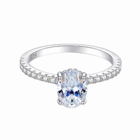1.2 Carat Oval Diamond Ring | S925 | Moissanite Fashionable Expression