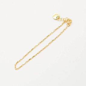 Professional Touch Gold Bar Chain Link Bracelet