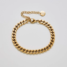 Pleasant Composites Gold Curb Chain Bracelet
