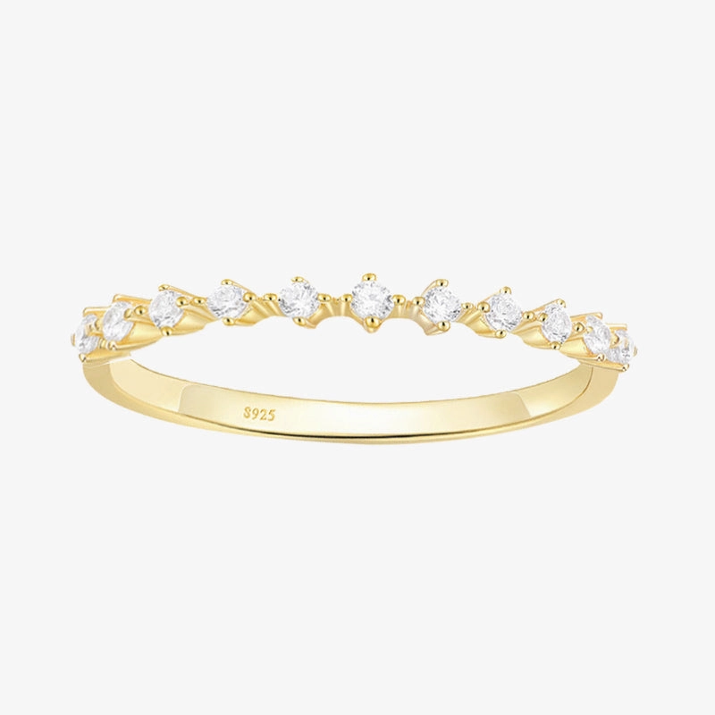 Gold Plated Stunning Dainty Sterling Silver Ring Handcrafted Quality Seasonal Look