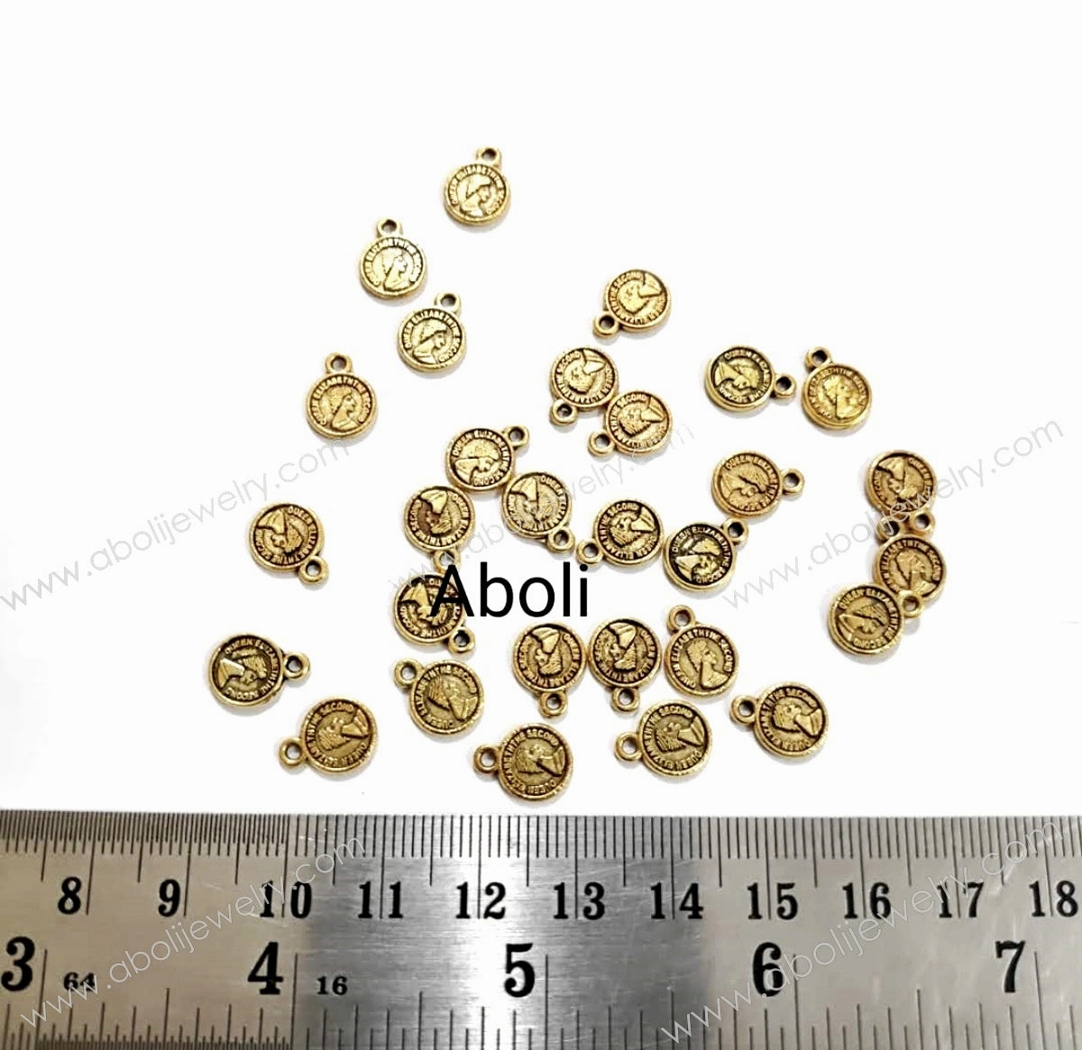 Quiet Luxury Gentle Radiance Golden coin Charms disc dangles coins CHMG77 10 gm