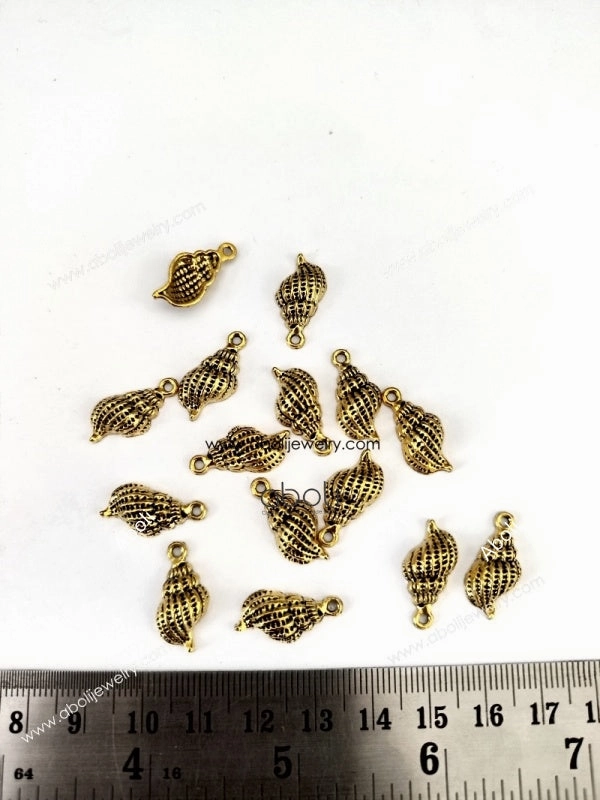 Elegant Pop Daily Fashion Golden conch shell Charms CHMG133 10 gm