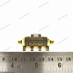 Golden pendant fabric jewellery necklace MDF jewelleryGP54 Fashion Detail Lightweight Piece