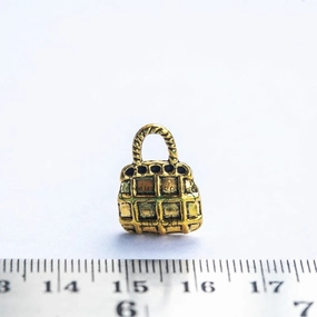 Alluring Shine Sparkling Shine Pieces Golden purse Charms handbag shopping fashion travel CHMG144 1 charm