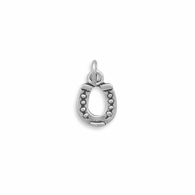 Formal touch Good Luck Horseshoe Charm Sterling Silver, Made in the USA