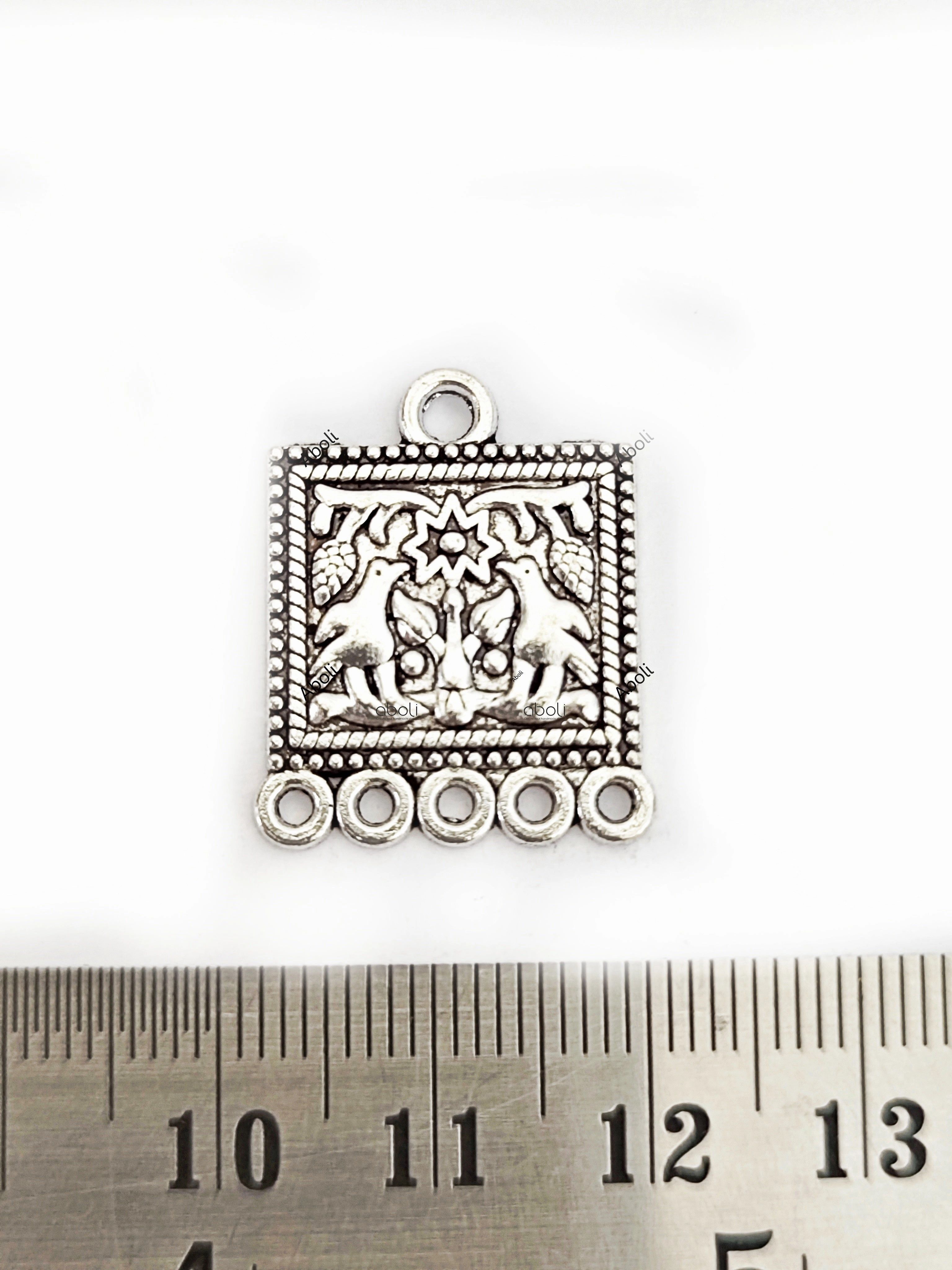 Eternal Classic Effortless Look Silver picture frame charm birds and tree theme charm CHMS109 1 charm