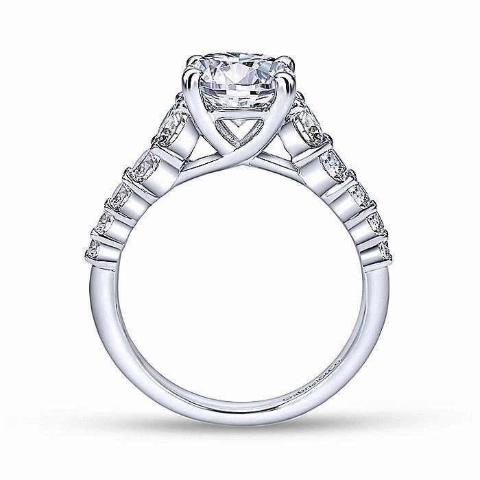 Everyday Present Reverse Tapered Prong Set Round Diamond Ring .69cttw 486A