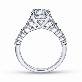Reverse Tapered Prong Set Round Diamond Ring .69cttw 486A Matching accessory