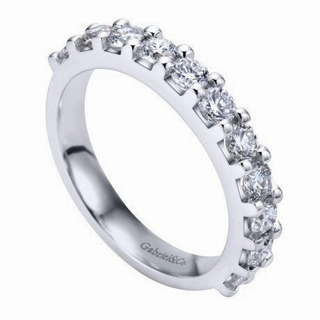 Luxury Structure Exclusive item Pave Diamond Band 1.00 Cttw 14K White Gold | Mullen Jewelers