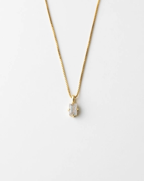 Labradorite Grand Baguette Necklace Stackable Piece Statement Fashion