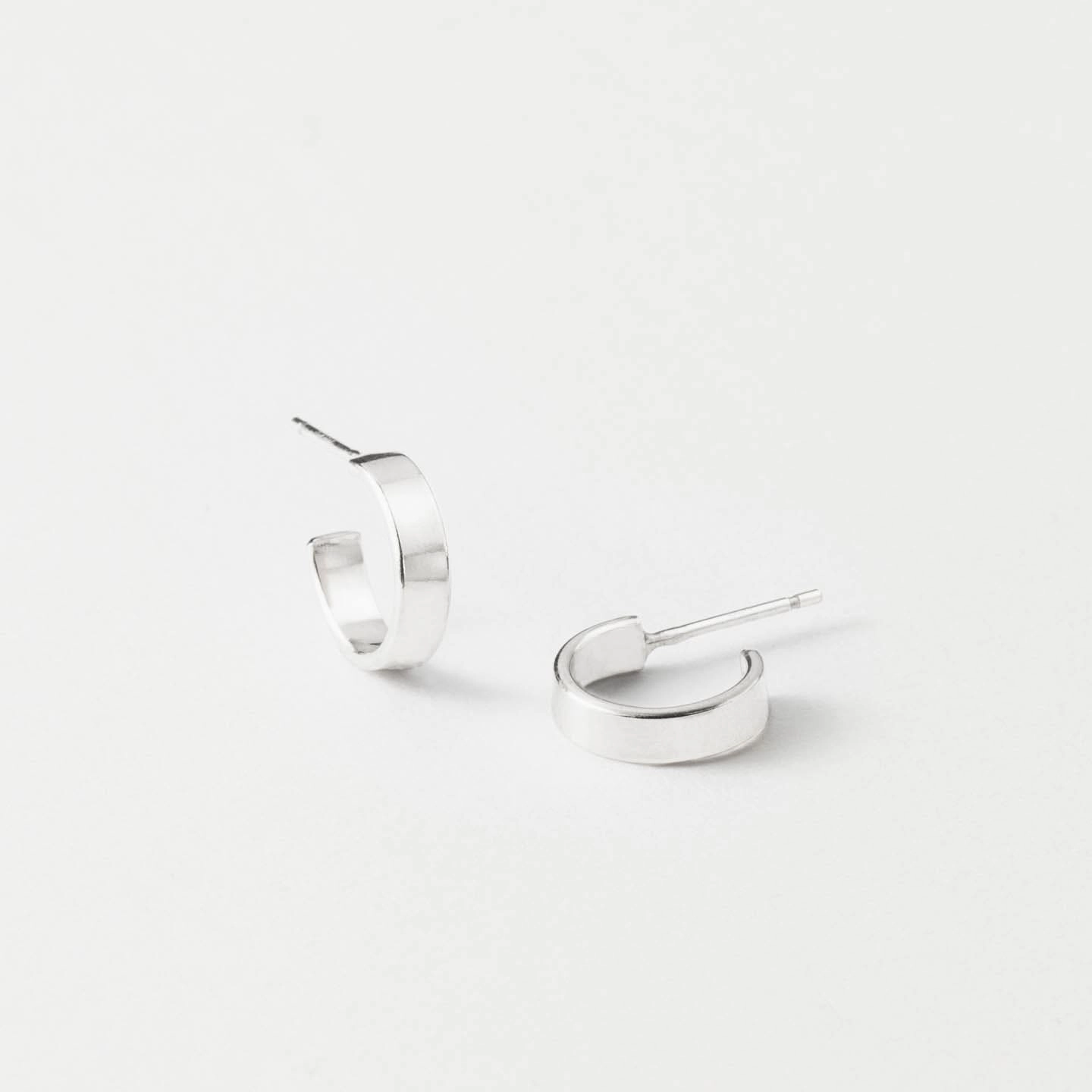 Safe Creation Polished Finish Lill Huggie Hoops