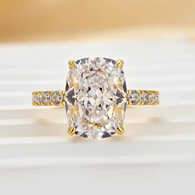 Dazzling Charm Louily Exclusive 6.5Ct Cushion Cut Engagement Ring For Women