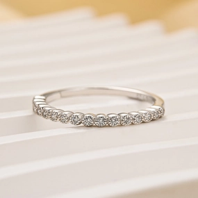 Refined Craft Luxury Highlight Louily Simplicity Women's Wedding Band In Sterling Silver