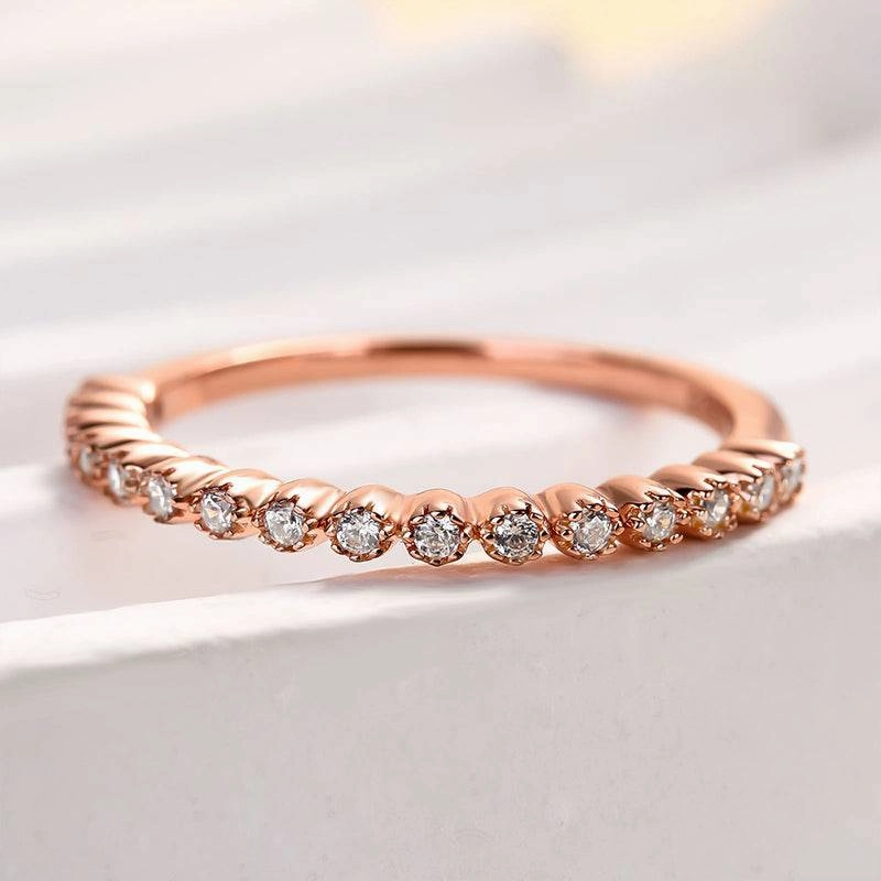 Romantic Edge Luxe For Less Louily Simplicity Women's Wedding Band In Sterling Silver