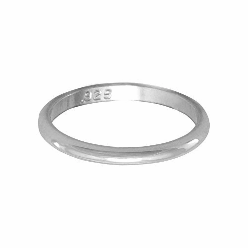 Simple Luxe Small Band Ring Sterling Silver 1.5mm wide, Made in the USA