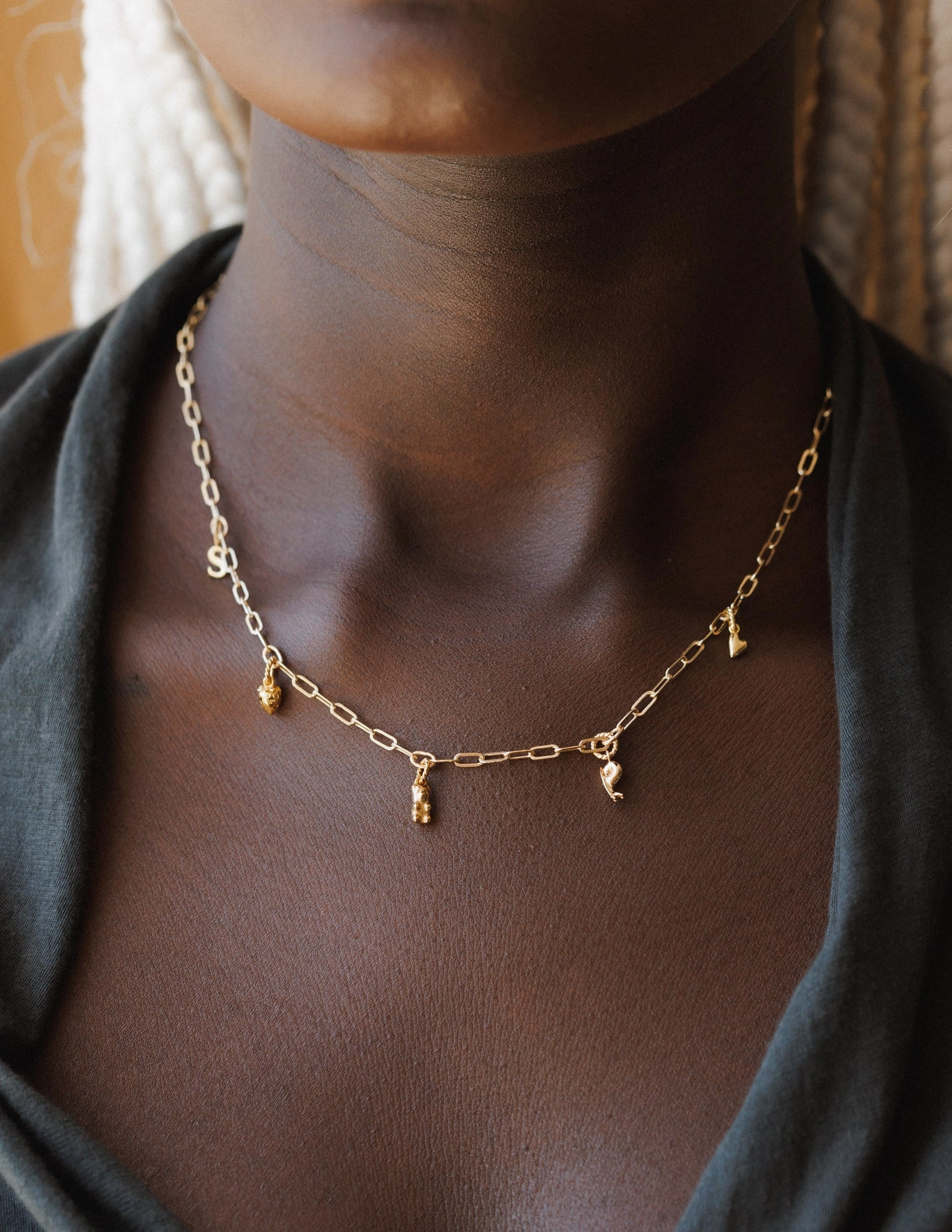 Custom Charm Necklace Secured Piece