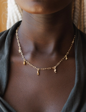 Custom Charm Necklace Secured Piece