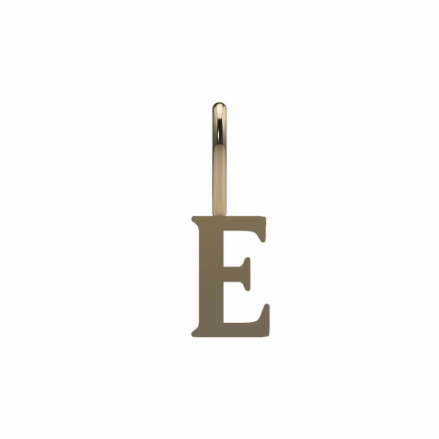Serif Initial Pendant Daily Accessories