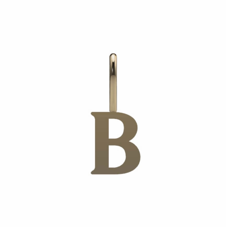 Luminous Detail Serif Initial Pendant