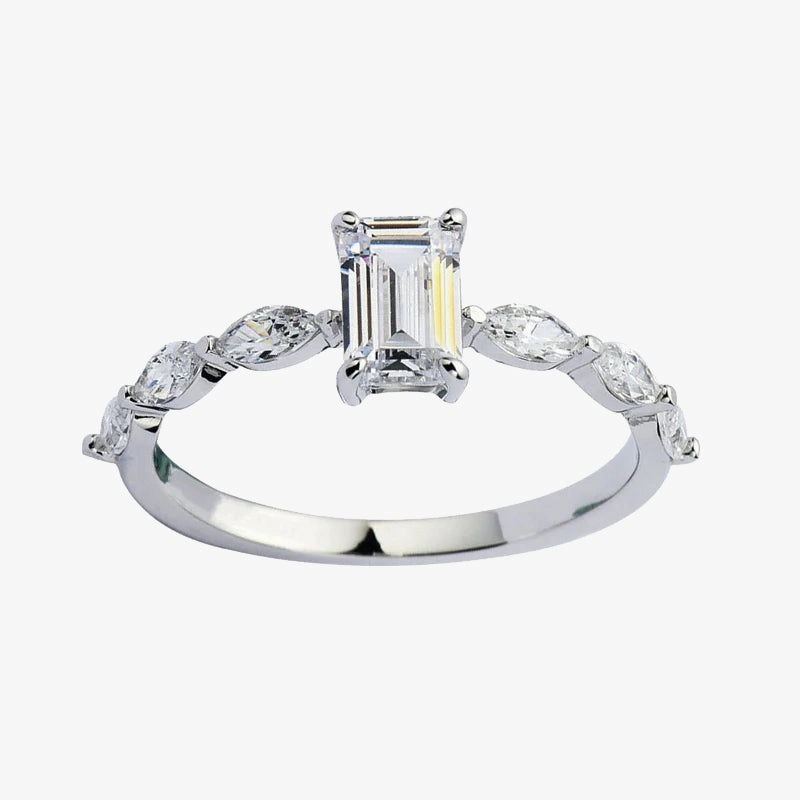 925 Sterling Silver Wedding Ring Fashionable Glow