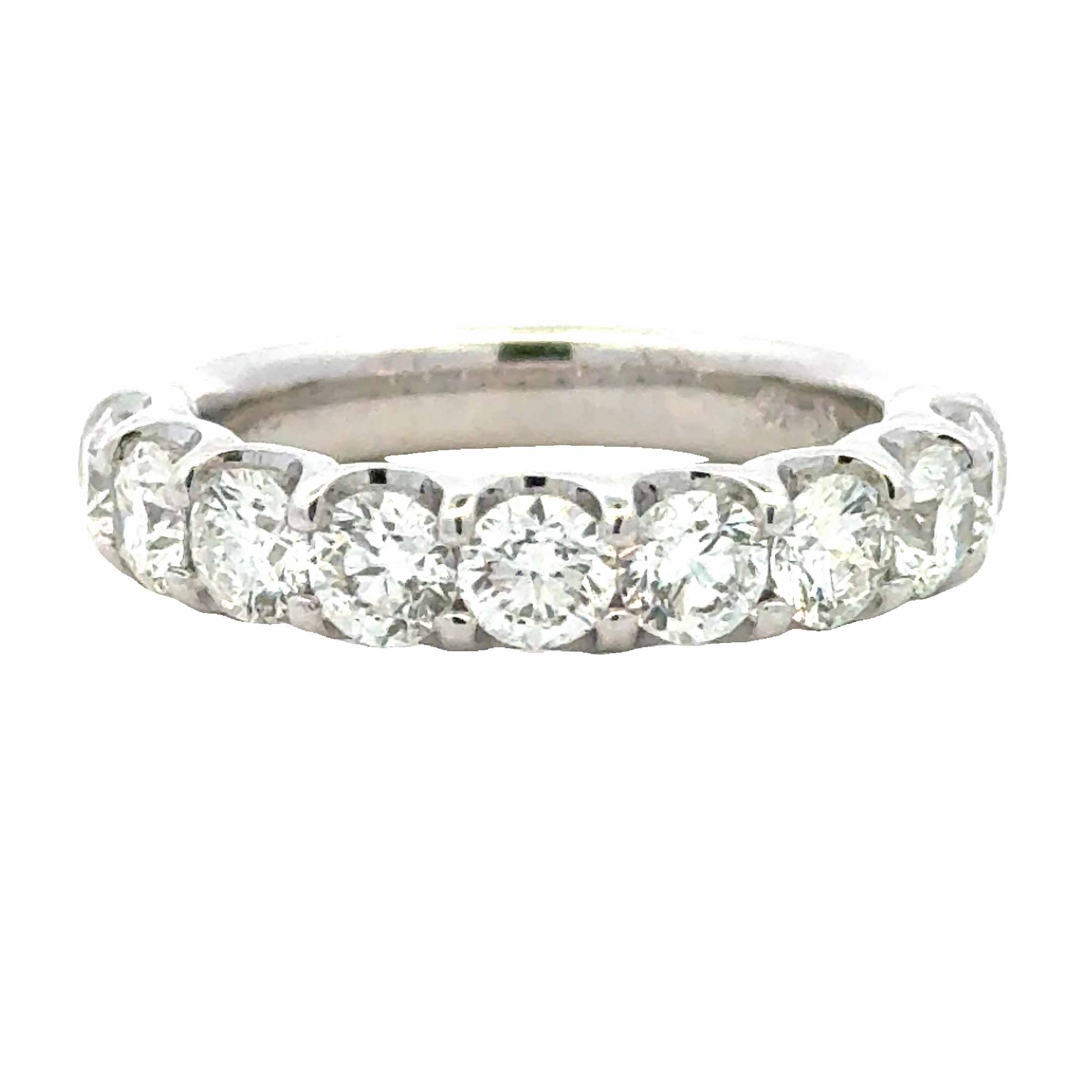 Platinum 1/2 Way Around Anniversary Band (1.83cttw) Vintage Insignia Handmade Quality