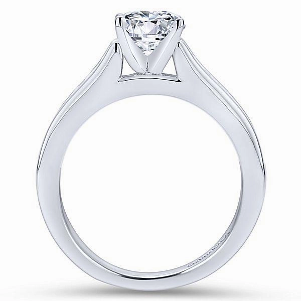 Simple Beauty Graduated Channel Set Diamond Ring  .46Cttw 14K White Gold 31A