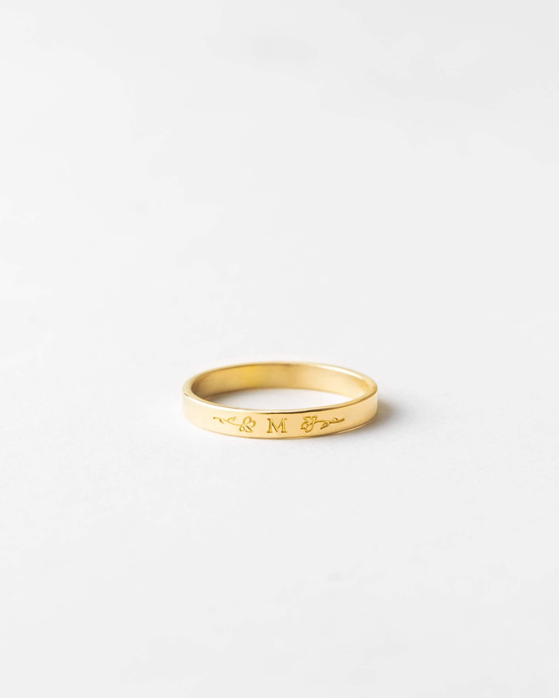 Personalized Floral Frame Band Fashion highlight Contemporary Jewelry