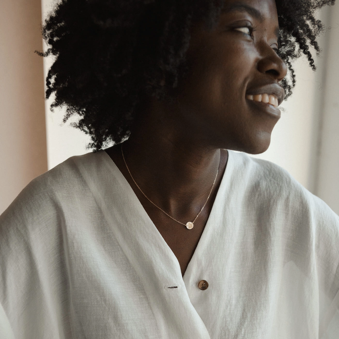 Small Flora Link Necklace Millennium Adornment Graceful Spirit