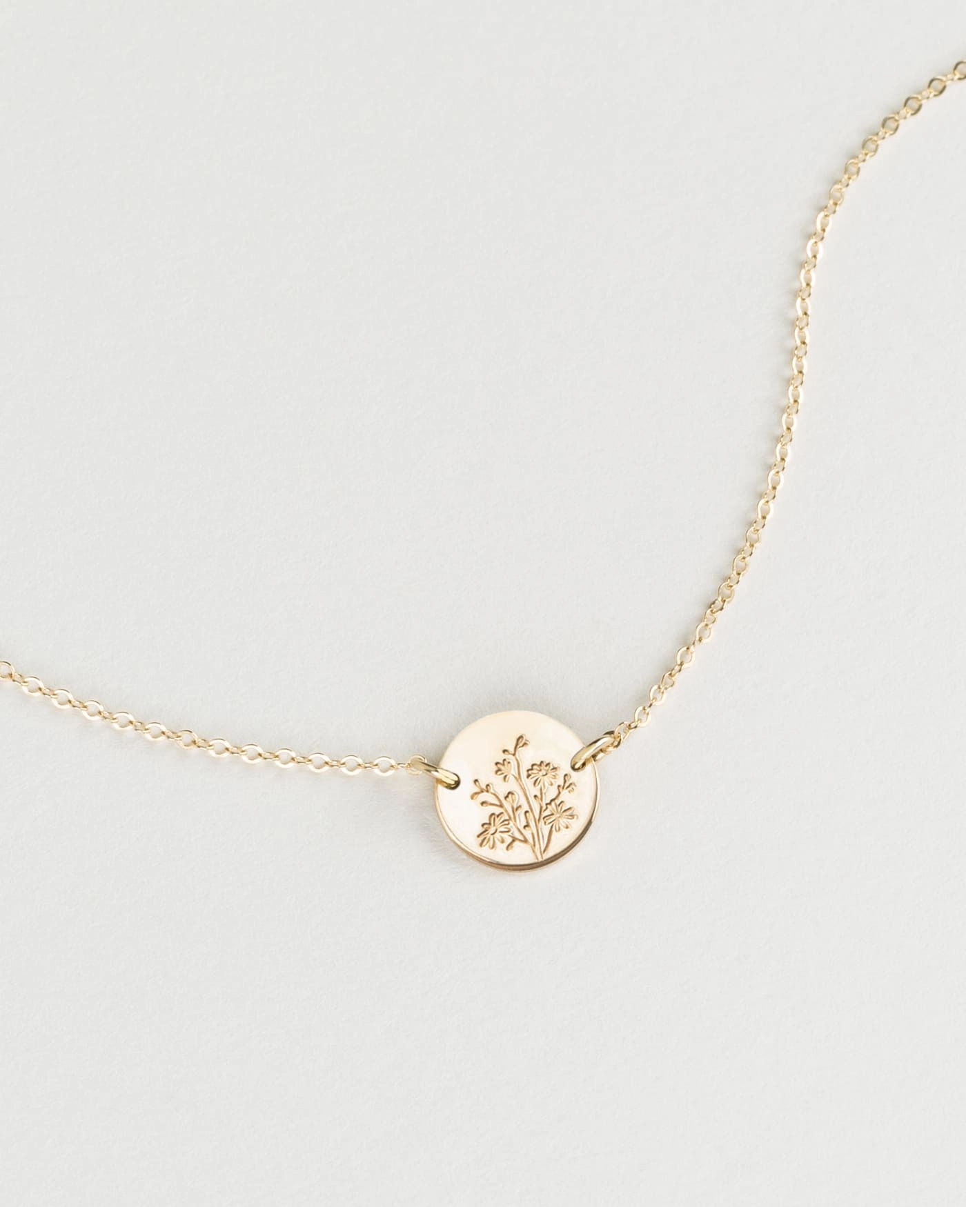 custom design Wedding Item Small Flora Link Necklace