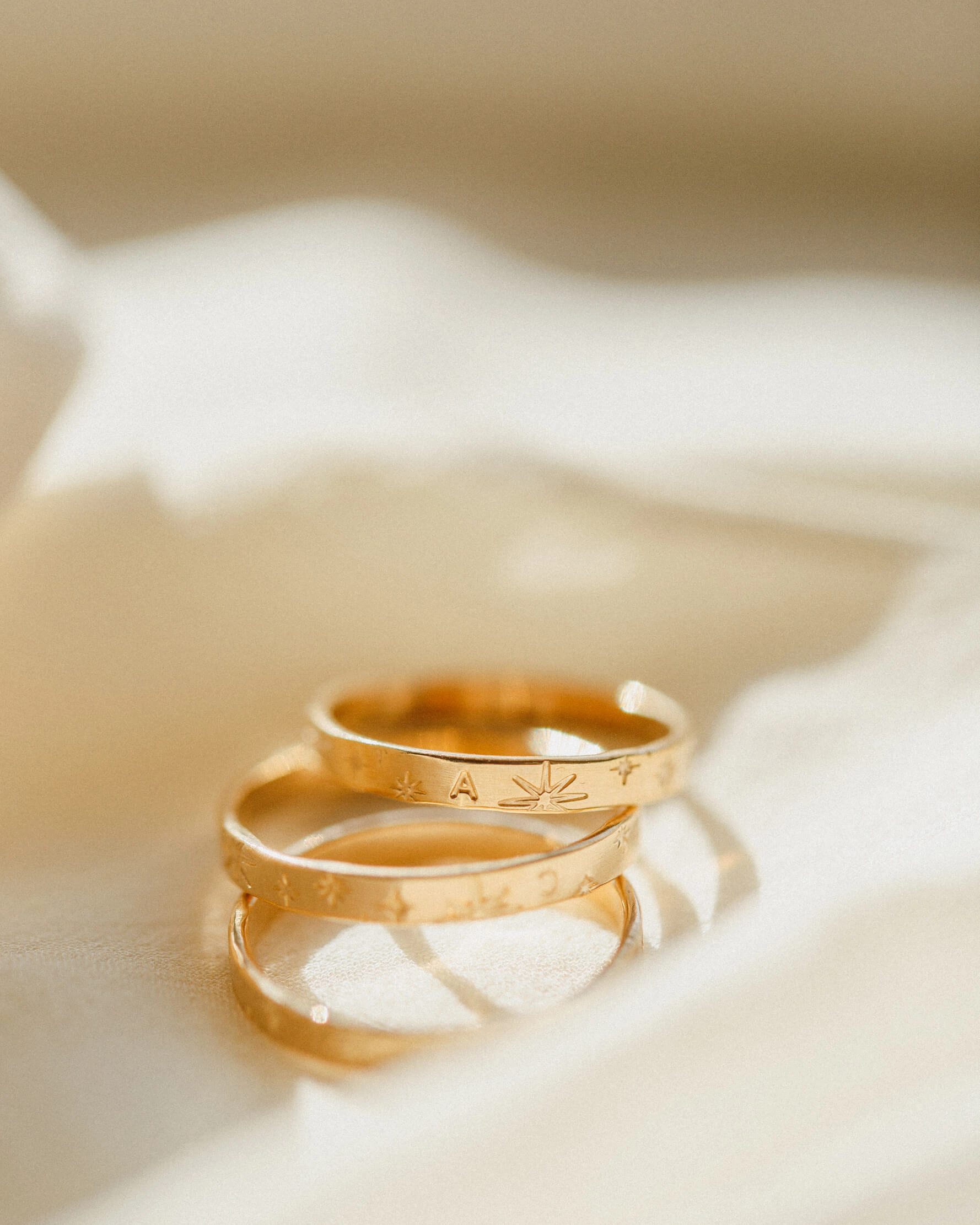 Galaxy Initial Band Luxury Symbol