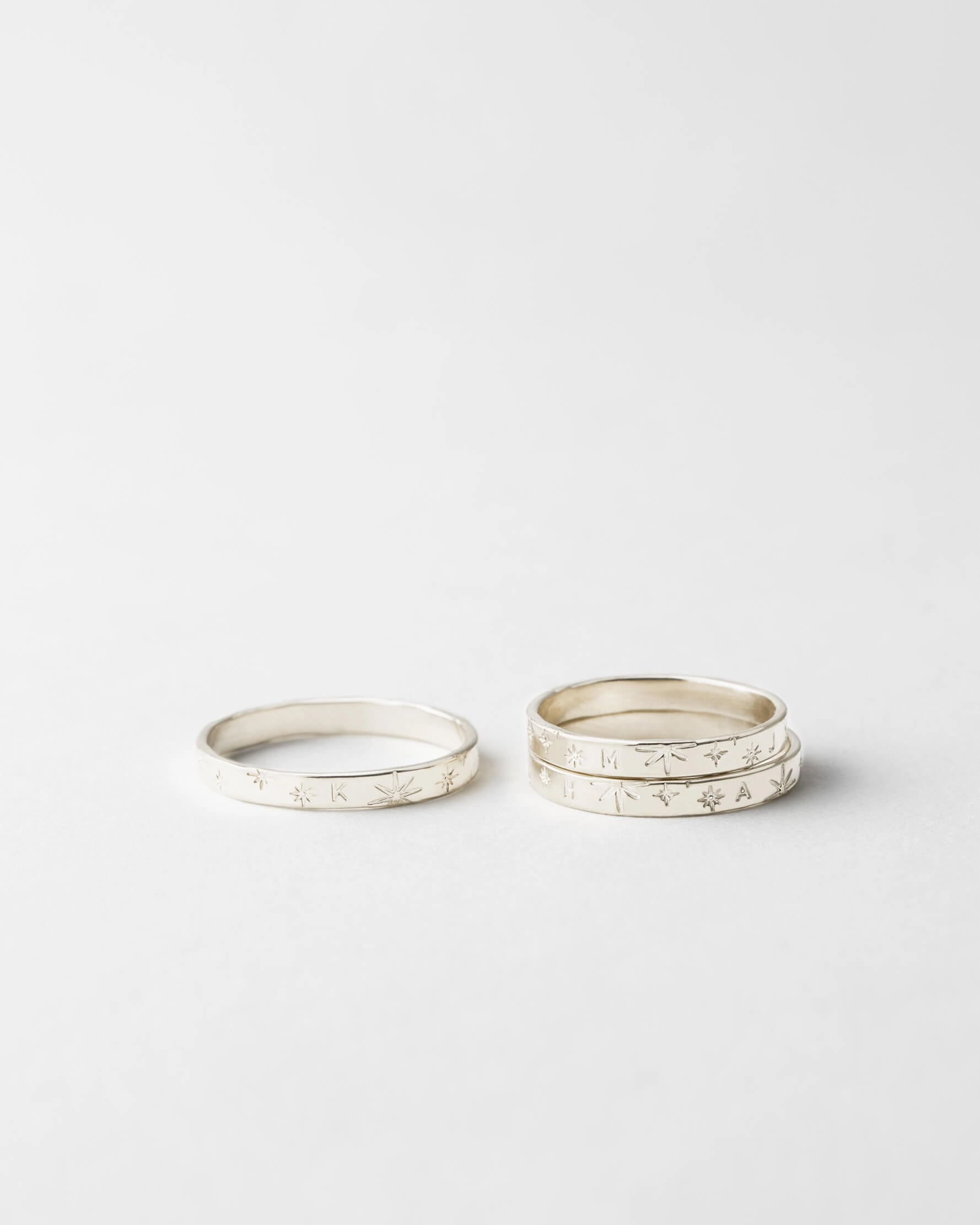 Galaxy Initial Band Graceful Present Heavy Duty