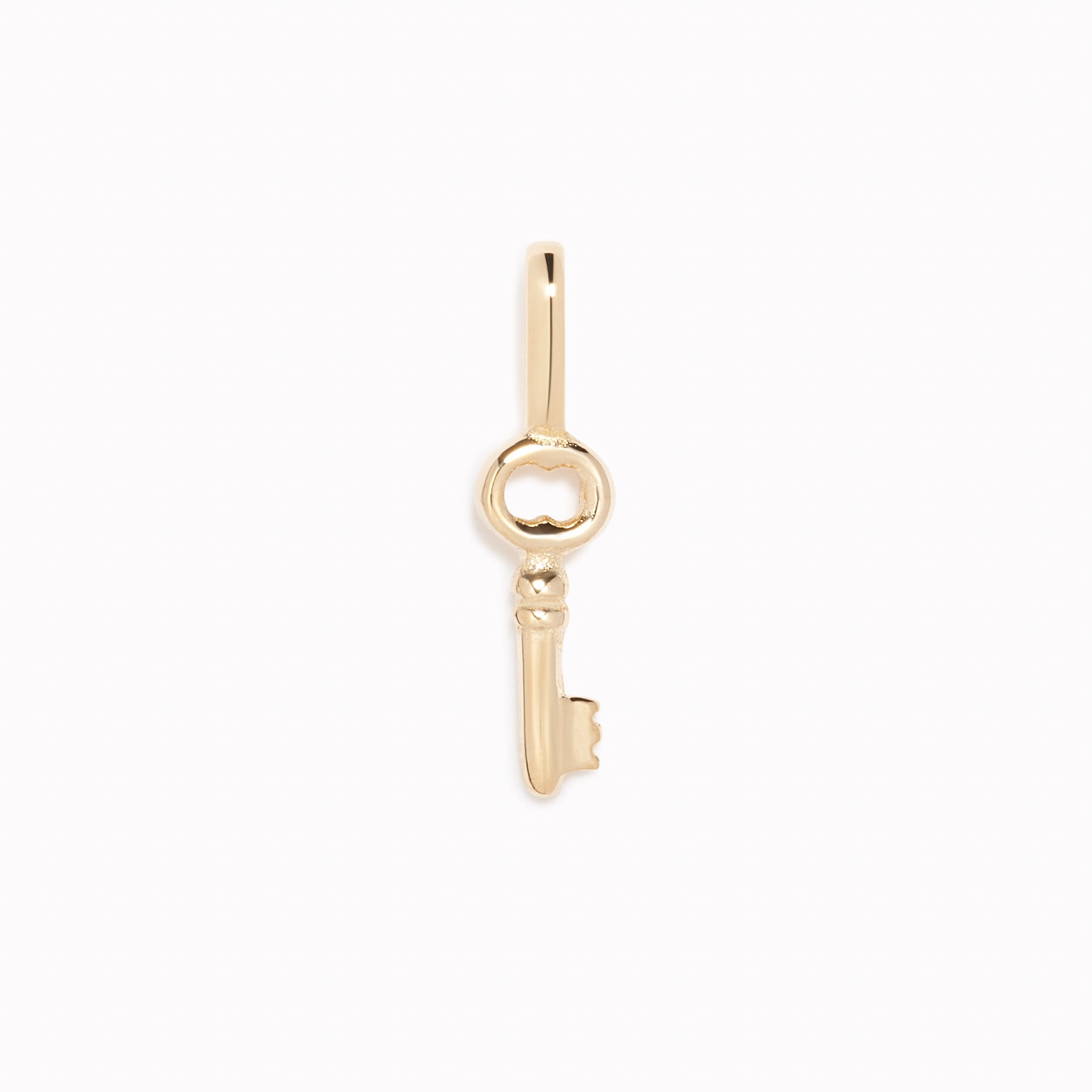 Key Charm 14k Gold Artful Detail