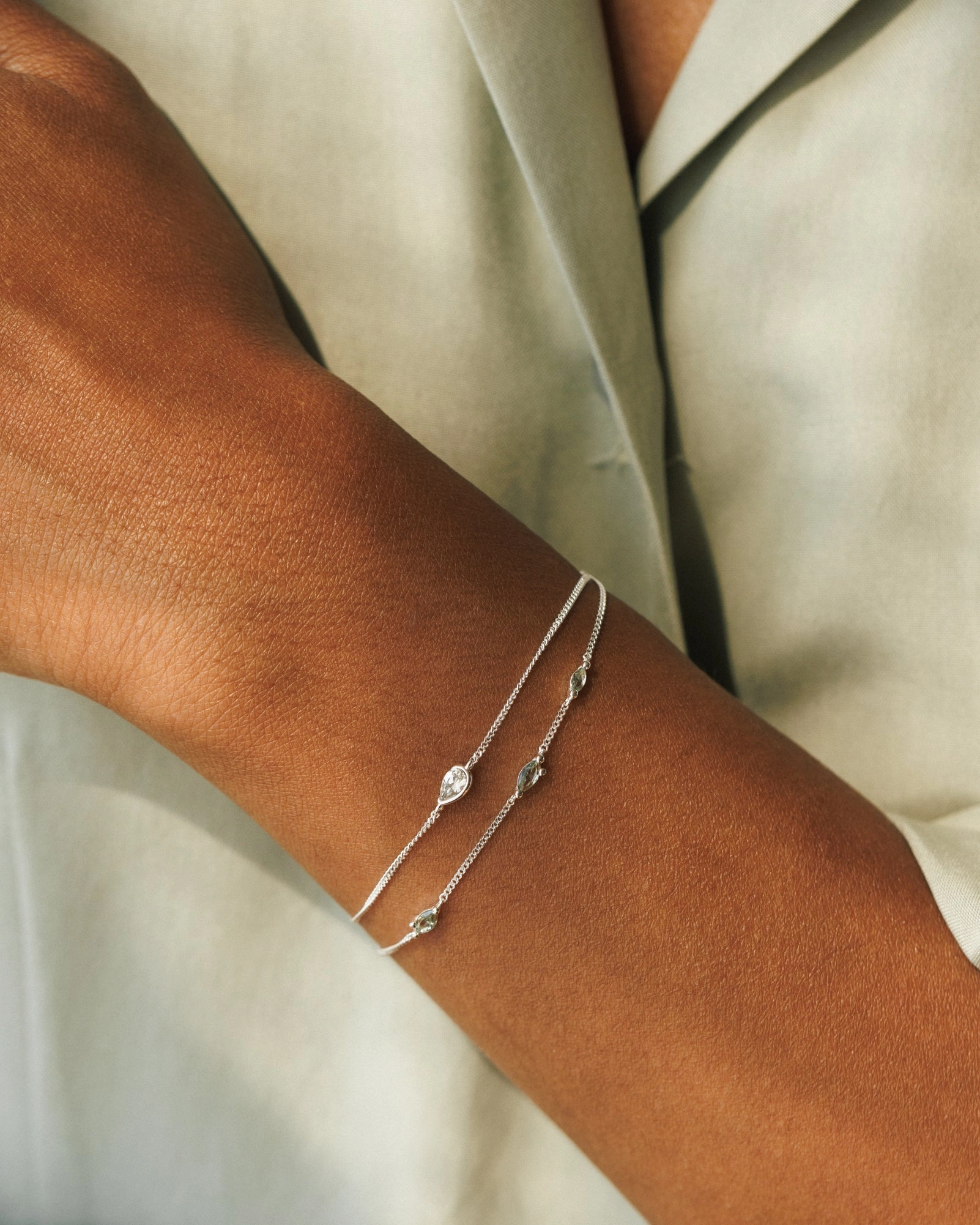 White Sapphire Zephyr Bracelet Sentimental Value