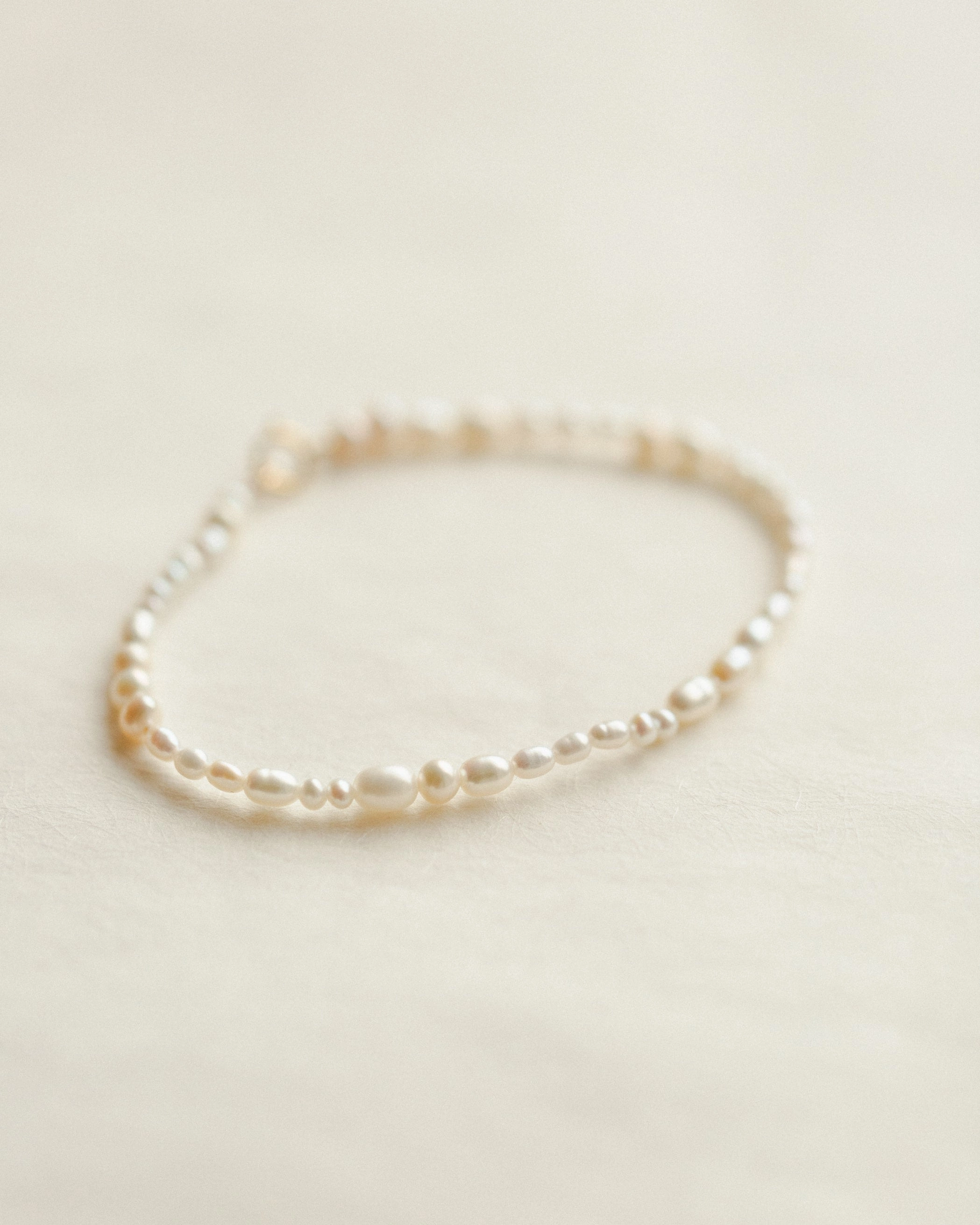 Storybook Perspective Clear Amalgamations Organic Pearl Strand Bracelet