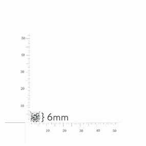 Flirty Accent Fresh Finish Rhodium Plated Sterling Silver CZ Solitaire Necklace