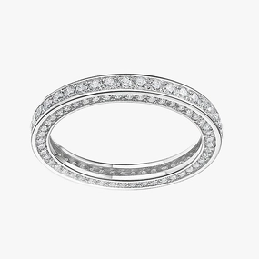 Gift Season Pav?? Cubic Zirconia Eternity Ring