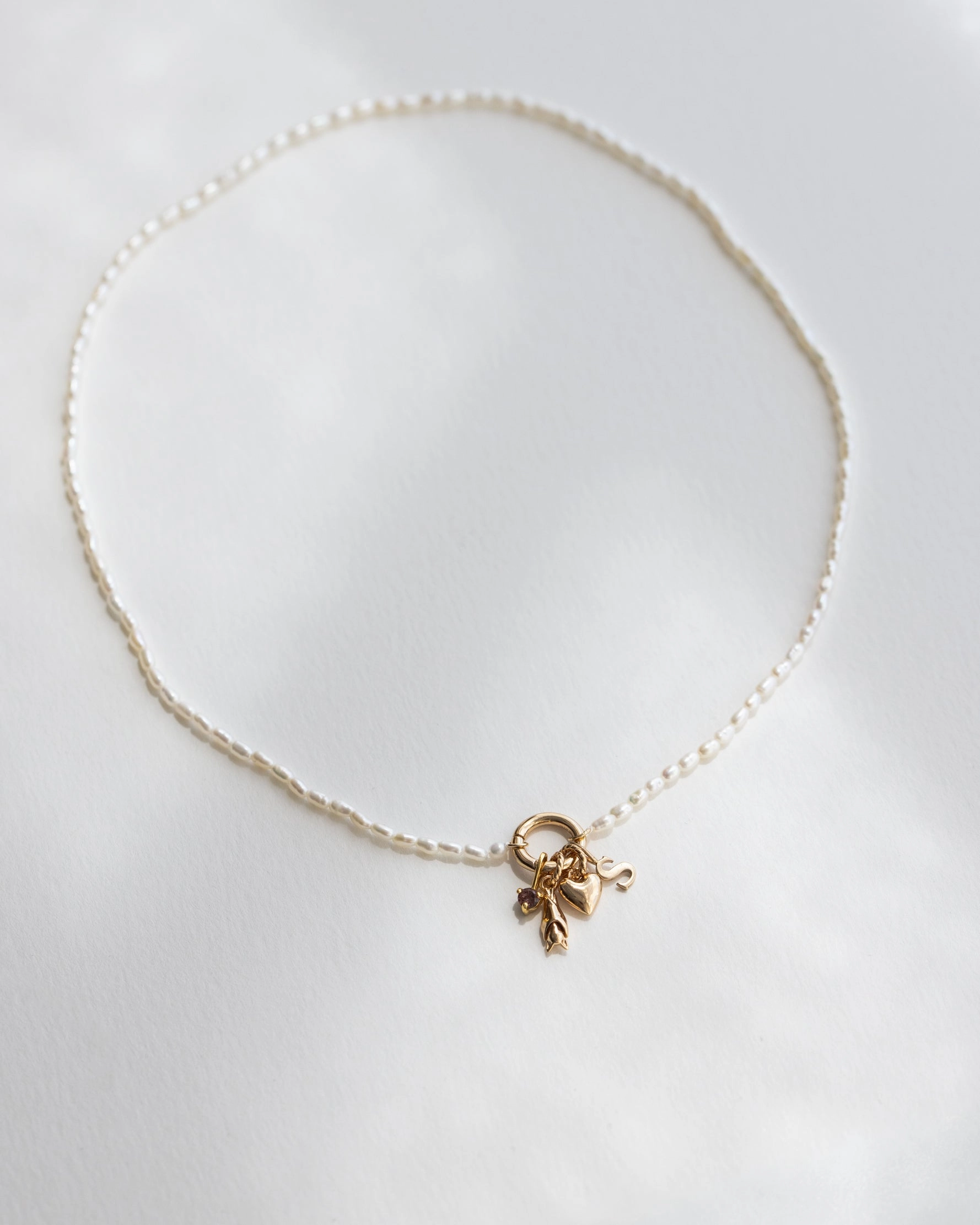 Pearl Charm Holder Necklace Weekend Brunch Global Item