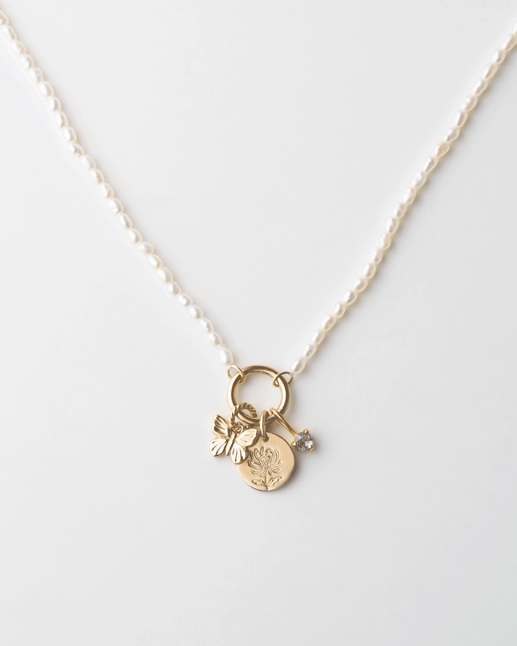 Exquisite Piece Charming Accessory Pearl Charm Holder Necklace