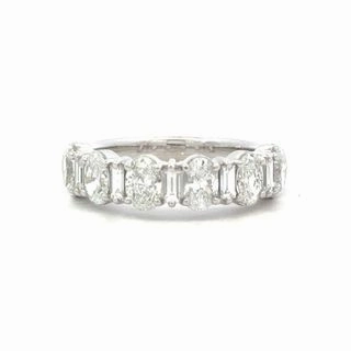 Platinum 1/2 Way Around Anniversary Band (1.79cttw) Elegant Piece Sentimental Style