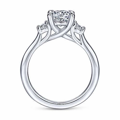 Classic Diamond Ring .28 Cttw 14k White Gold  588A Iconic Accent