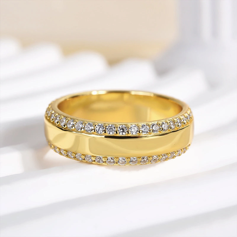 Louily Unique Wide Wedding Band For Women In Sterling Silver Fashion Pulse