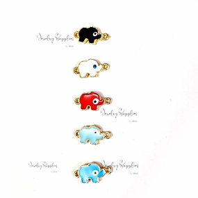 Black elephant rakhi charms evil eye connector for evil eye bracelet making Classic Form