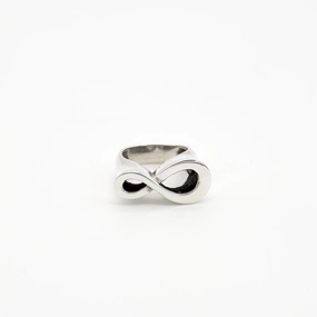 Elegant Work Infinity Sterling Silver Ring