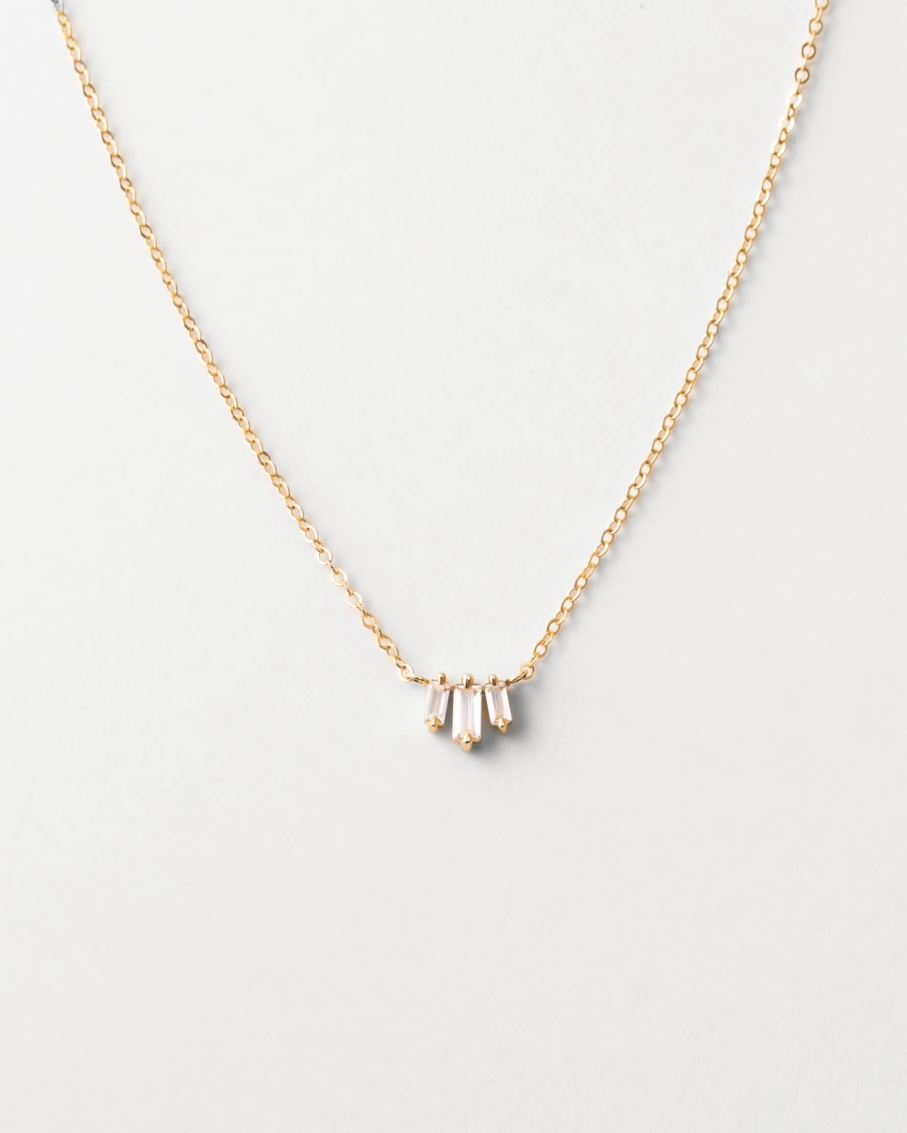 Prisma White Sapphire Necklace Artistic Accent