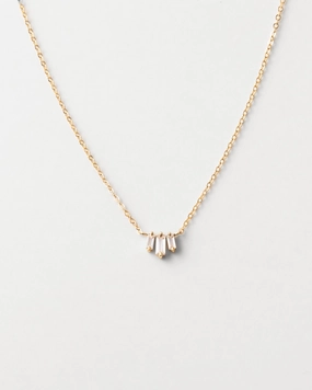 Prisma White Sapphire Necklace Artistic Accent