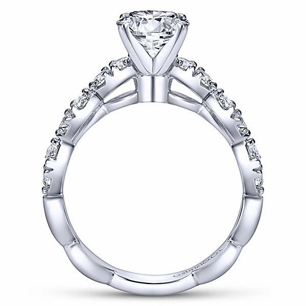 Vintage Article Economical Work Prong Set Vintage Round Diamond Ring  .45Cttw 14k Gold 80A